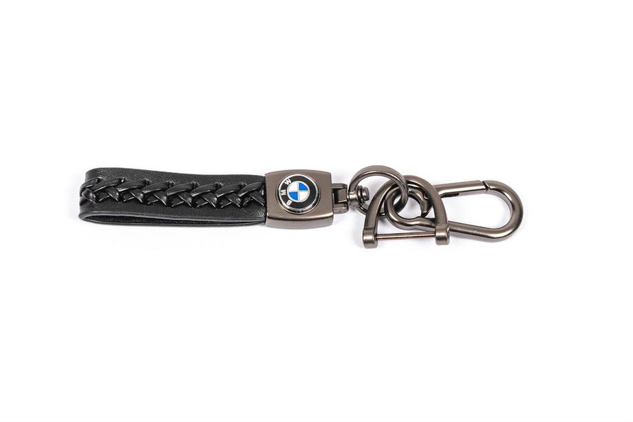 BMW Leder Schlüsselanhänger mit BMW Logo Image