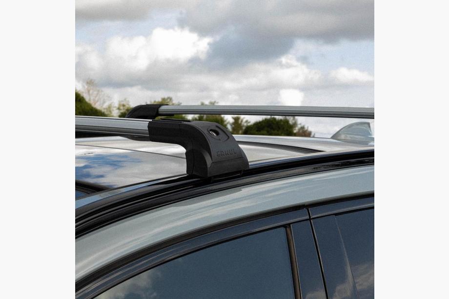 Dachträger für integrierte Reling abschließbar Strong V2 (2 Stk) bis 120 cm, Grau Foto 3
