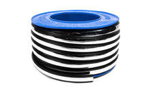 Schwarze Türschutzleiste mit Chromstreifen Meterware sal35 (1 Meter, 26 mm) Foto 3