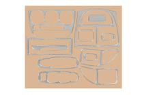 Hyundai Accent 2000-2006 Armaturenbrett Abdeckung (Aluminium) Foto 1