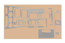 Toyota Corolla 1998-2002 Armaturenbrett Blenden 2000-2002 (Aluminium) Foto 1