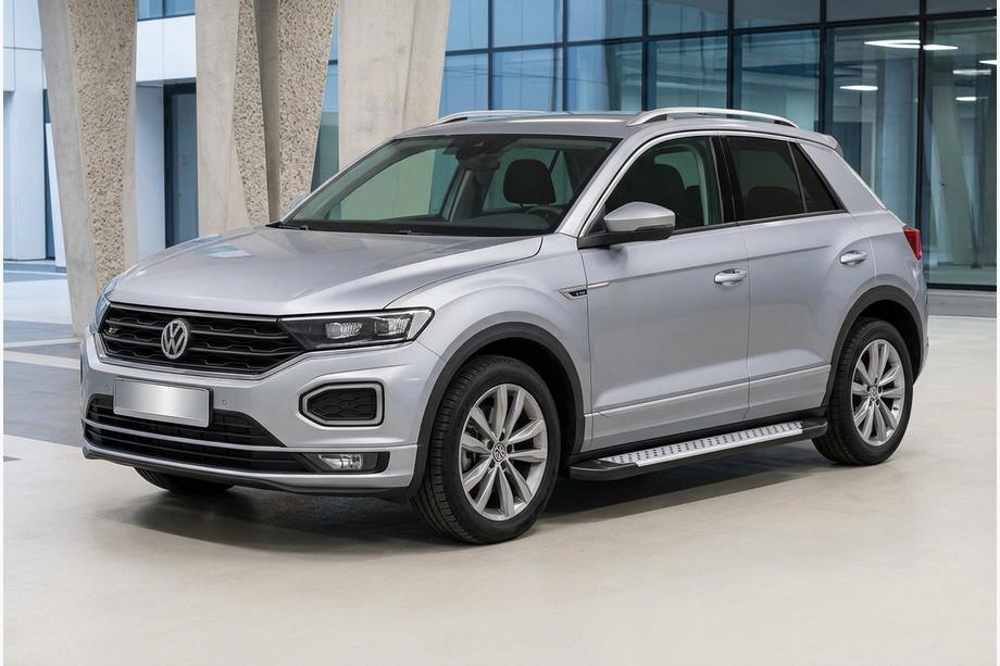 Volkswagen T-Roc 2017-2025 Trittbretter Allmond Grey (2 Stk., Aluminium) Image