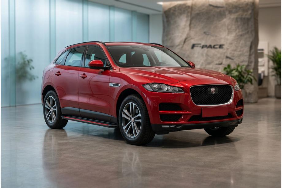 Jaguar F-PACE 2016- Seitenschweller Maya Red (2 Stk., Aluminium) Image