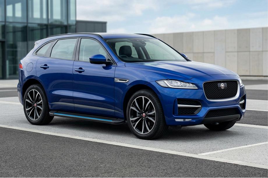 Jaguar F-PACE 2016- Seitenschweller Maya Blue (2 Stk., Aluminium) Image