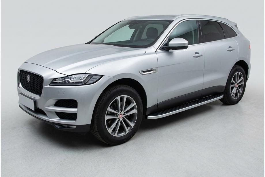 Jaguar F-PACE 2016- Seitenschweller Tayga Grey (2 Stk., Aluminium) Image