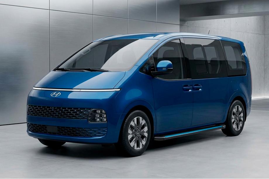 Hyundai Staria 2021- Seitenschweller Maya Blue (2 Stk., Aluminium) Image