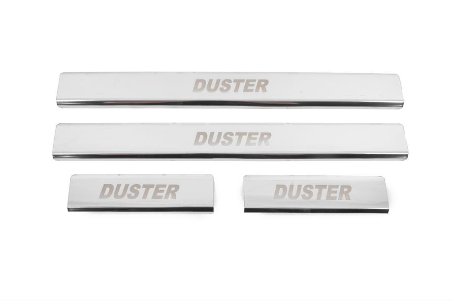 Renault Duster 2008–2017 Einstiegsleisten Edelstahl Carmos V2 (4 Stk) Image