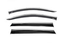 Peugeot 5008 2016-2023 Windabweiser mit Chromleiste (4 Stk., Niken) Foto 1