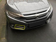 Honda Civic Sedan X 2016-2021 Abdeckungen für Nebelscheinwerfer Carmos (2 Stk., Edelstahl) Foto 4