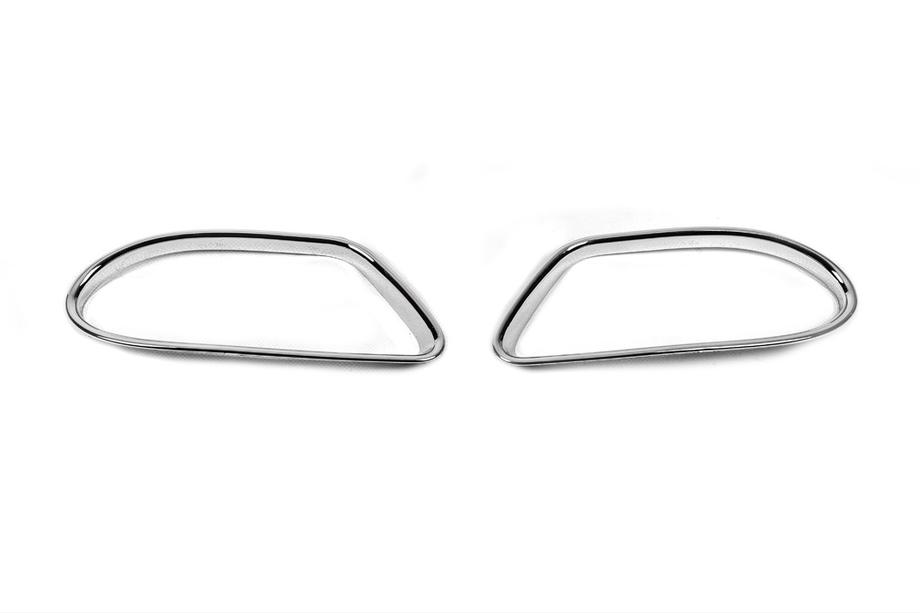 Mercedes ML W163 1997-2005 Chrom Blenden fuer Nebelscheinwerfer (2 Stk, Kunststoff) Image