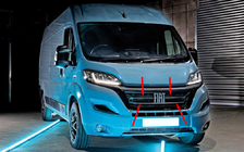 Fiat Ducato 2006-2025 Kühlergrill Blenden 2022+ (3 Stk, Edelstahl) Foto 1