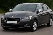 Peugeot 301 2012- Spiegelabdeckungen (2 Stk, Edelstahl) Foto 1