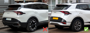 Kia Sportage 2021- Windabweiser mit Chromleiste Niken (für SWB, 4 Stk.) Foto 9