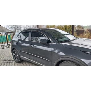 Windabweiser mit Chromleiste Niken (für SWB, 4 Stk.) Kia Sportage 2021- Foto 4