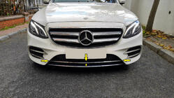 Mercedes E-class W213 2016-2023 Chromleiste für vordere Stoßstange 2016-2020 (Edelstahl) Foto 1