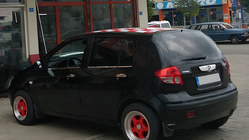 Hyundai Getz 2002- Fensterzierleisten Edelstahl außen (6-tlg.) Carmos - Türkischer Edelstahl Foto 4