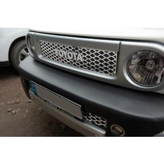 Chrom Abdeckungen für Kühlergrill (Edelstahl) Toyota FJ Cruiser 2006-2022 Foto 4