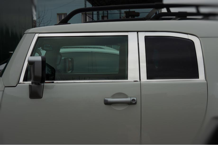 Toyota FJ Cruiser 2006-2022 Fensterzierleisten Set Edelstahl 16-teilig Foto 12