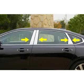 Edelstahl Türsäulen Abdeckungen (6 Stk) Foto 1