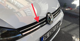Volkswagen Golf 7/E-Golf 2012-2020 Grillabdeckungen 2017-2020 (Edelstahl) Foto 3