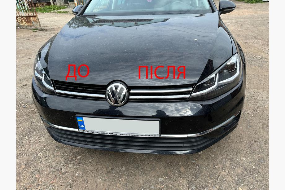 Volkswagen Golf 7/E-Golf 2012-2020 Grillabdeckungen 2017-2020 (Edelstahl) Image