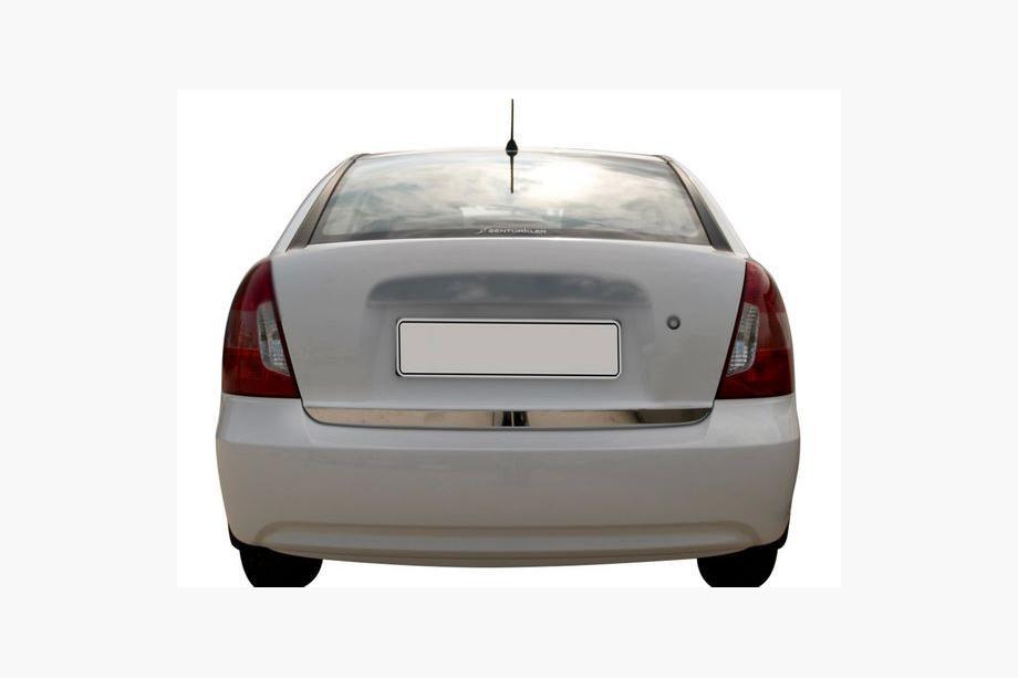 Hyundai Accent 2006-2010 Kofferraumleiste Edelstahl Foto 1