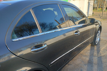 Mercedes E-class W211 2002-2009 Fensterrahmen Zierleisten Edelstahl SW, Carmos - Türkischer Edelstahl (6 Stk) Foto 12
