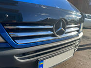 Mercedes Sprinter W901/902/903/904/905 1995–2006 Breite Kühlergrill Blenden (2002-2006, 6-teilig, Edelstahl) Foto 1