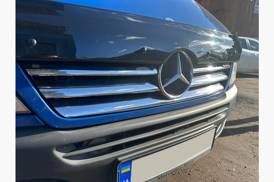 Mercedes Sprinter W901/902/903/904/905 1995–2006 Breite Kühlergrill Blenden (2002-2006, 6-teilig, Edelstahl) Image